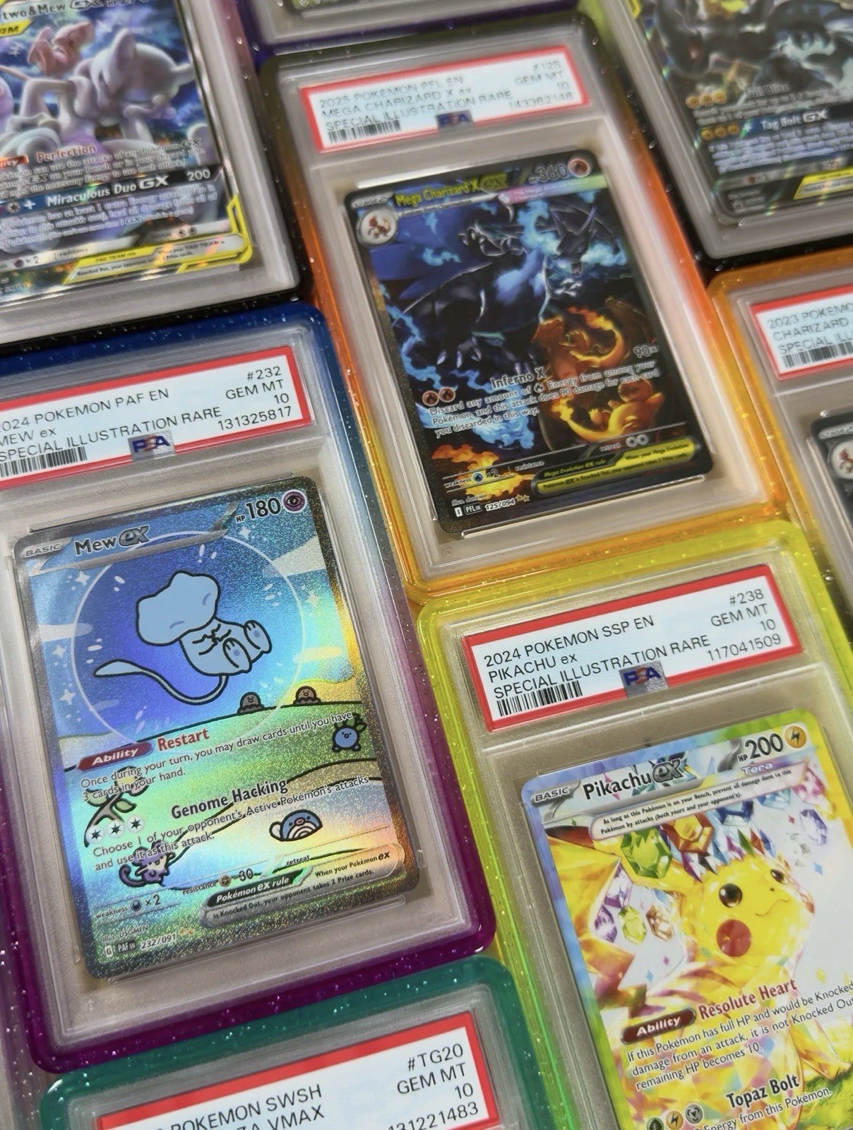 Premium Bumper Guards – TPU Graded Card Case with Clear Backplate for PSA