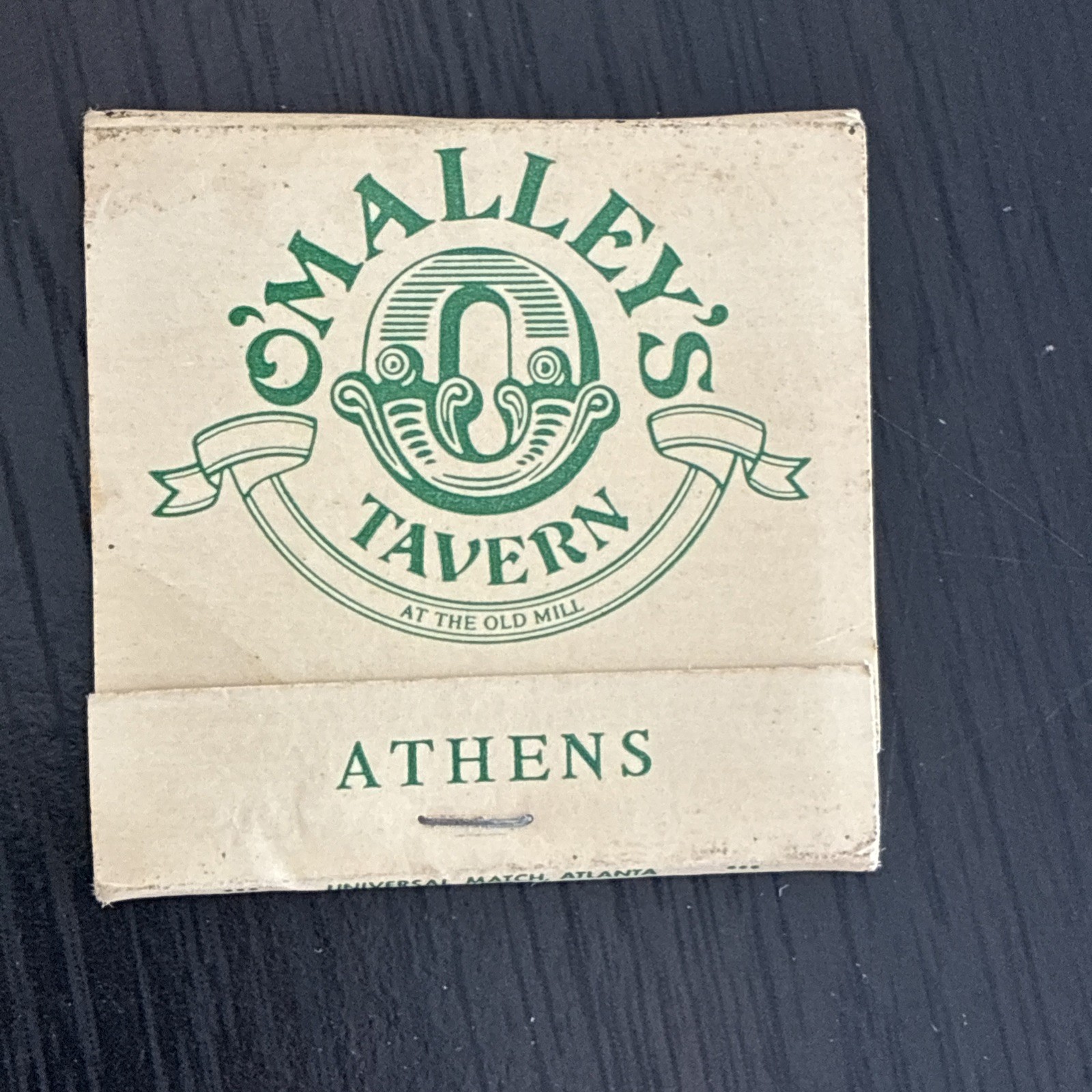 O’Malley’s Tavern Athens, Ga Matchbook