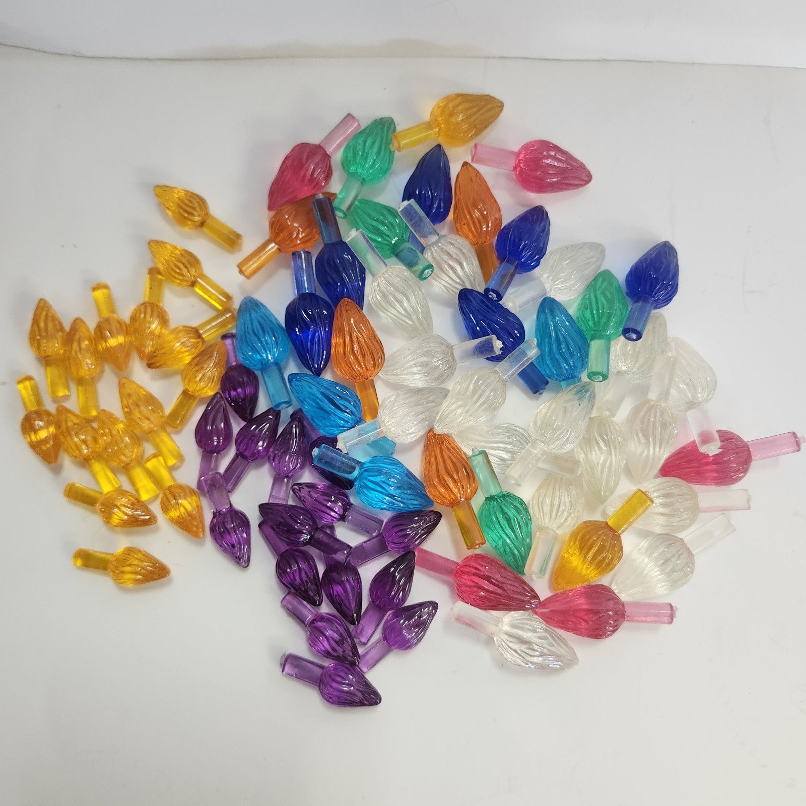 Medium and Small Twist Bulbs Ceramic Christmas Tree Bulbs Replacement Multicolor