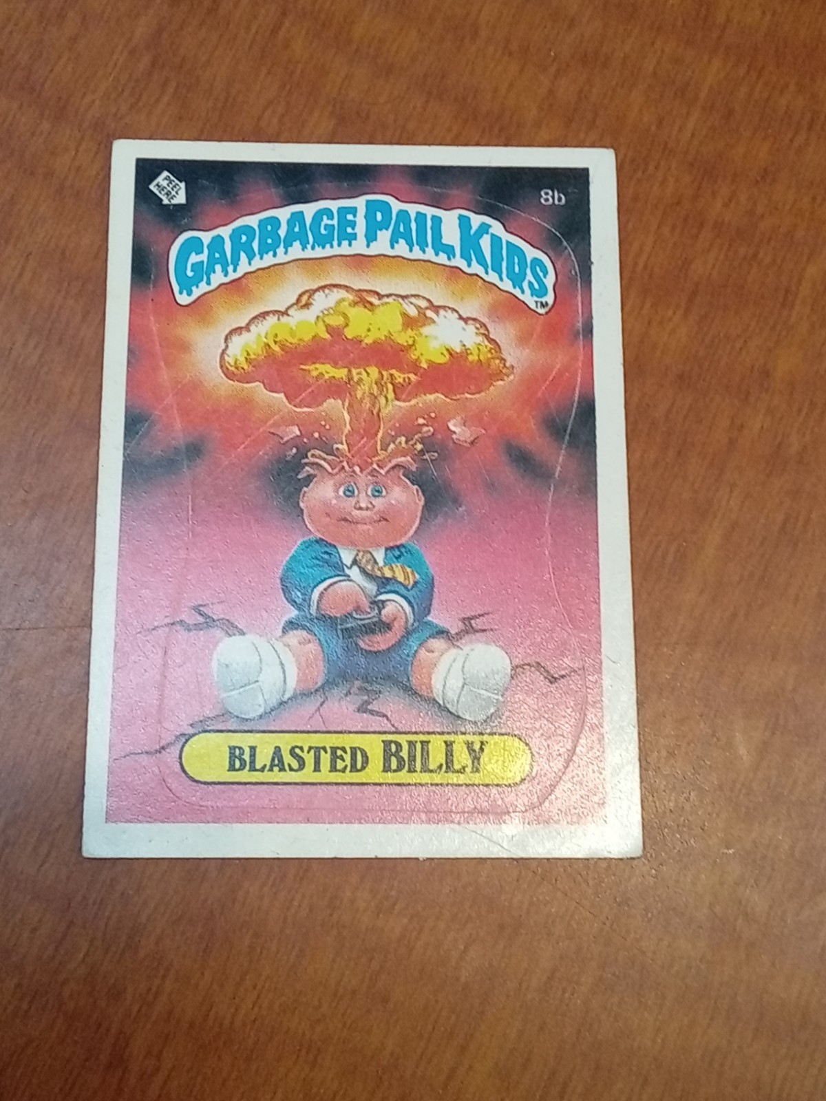 1985 Topps Garbage Pail Kids Series 1 #8b Blasted Billy ☆B☆
