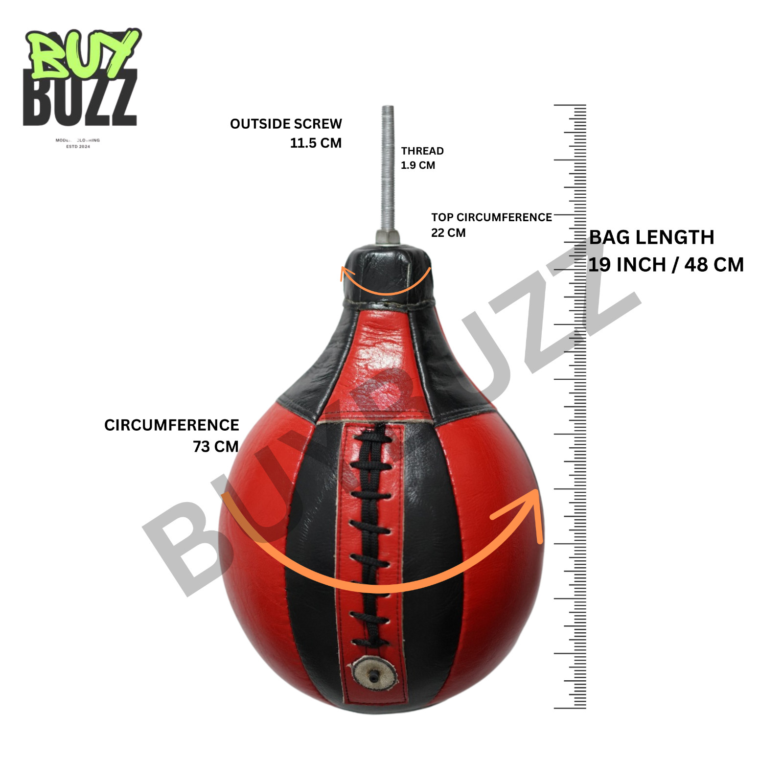 Boxer Machine Punching Ball Arcade Game Punchball Speed Ball in Red & Black