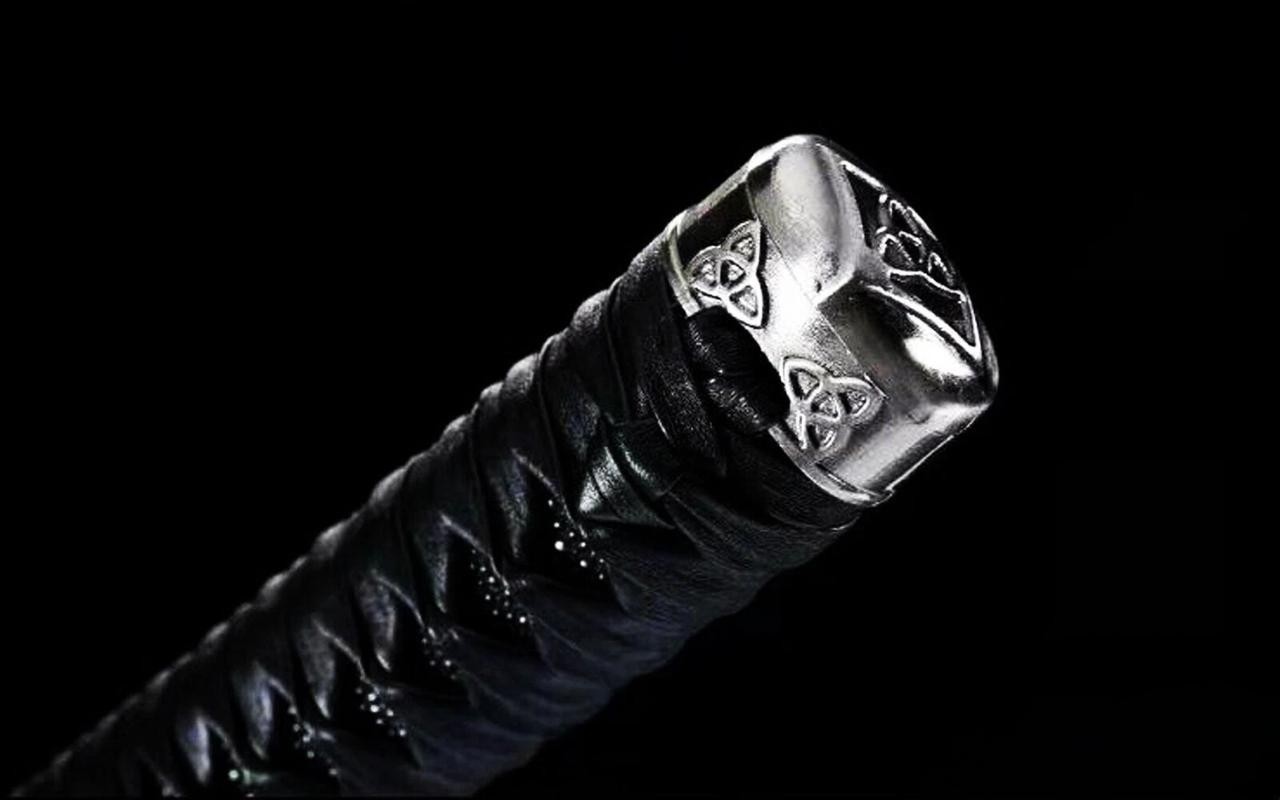 Handmade Razor Sharp Japanese Samurai Katana Sword T10 Clay Tempered Leather