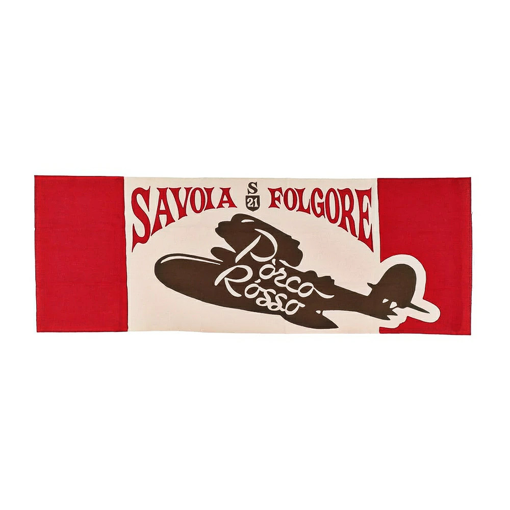 Porco Rosso GORGEOUS SAVOIA S.21 HAND TOWEL TENUGUI DYED Benelic Factory Sealed