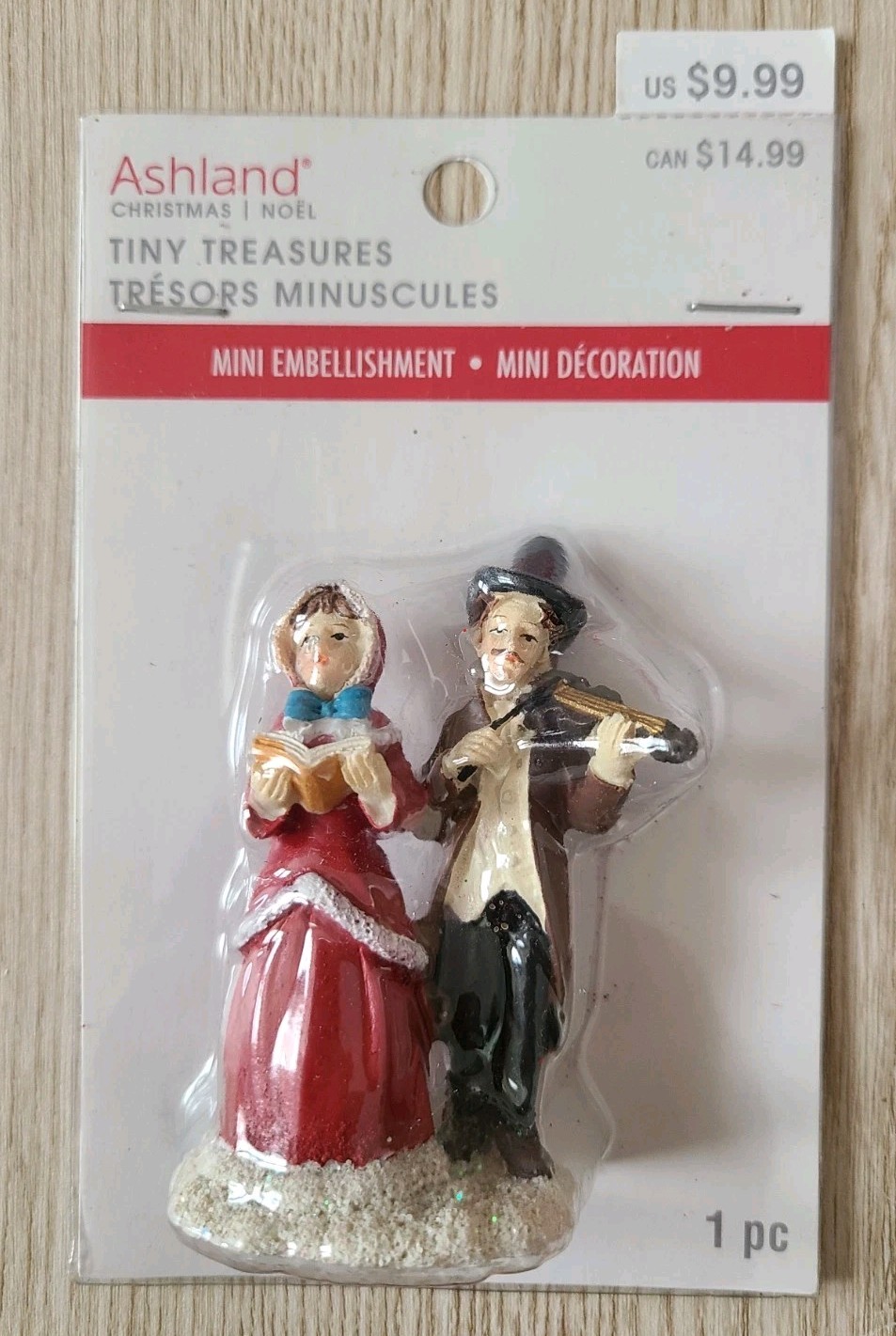 ASHLAND TINY TREASURES CHRISTMAS MINI EMBELLISHMENTS LOT OF 4 NEW