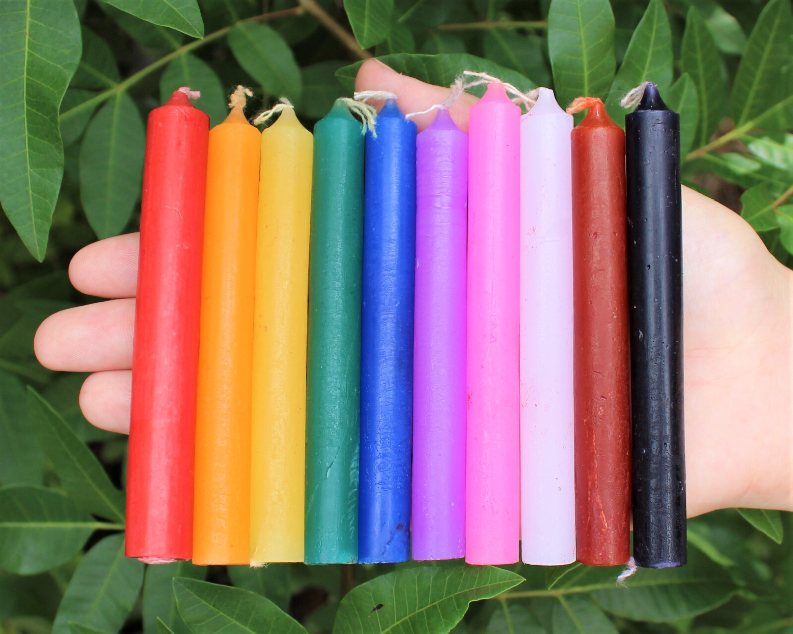 40 Spell Candles Assorted Colors (2 sets of 20 Mini Chime, Wicca, Altar) Set #2