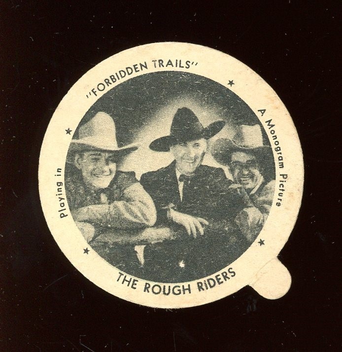 1942 F5-8 Dixie Lids Movie Stars #21 The Rough Riders GD