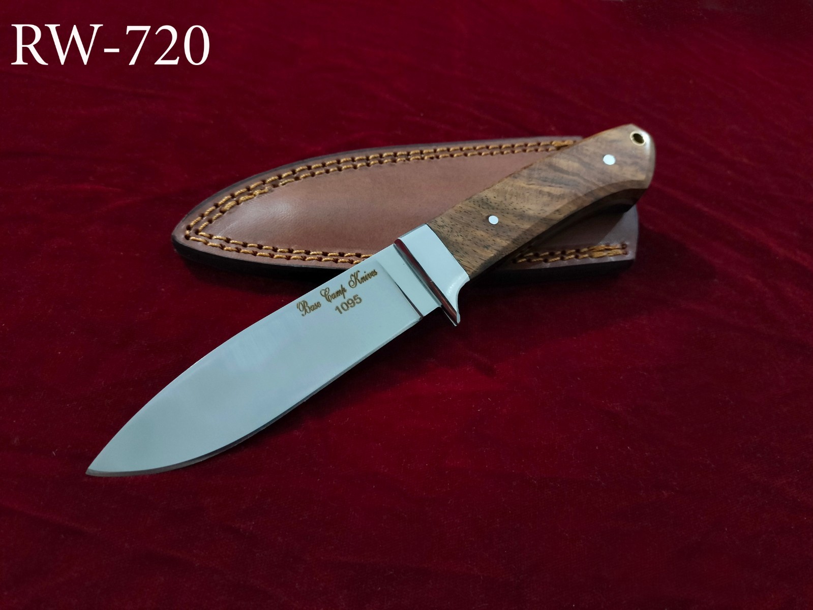 8.7″ Base Camp Full Tang 1095 Carbon Steel Combat Survival Kephart Knife RW-720