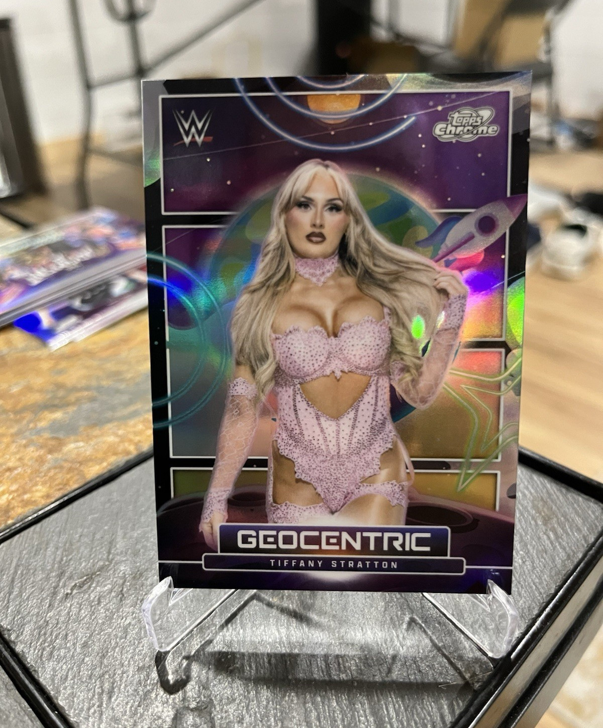 Topps 2026 Cosmic Chrome WWE Geocentric Tiffany Stratton #GC-14 Case Hit