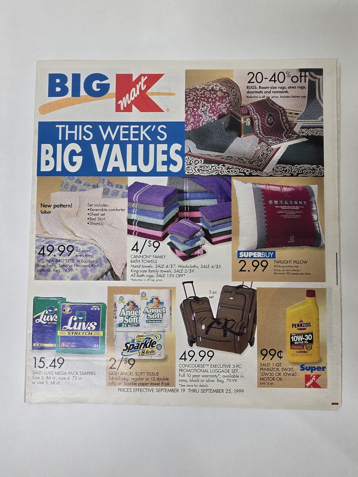 Big Kmart September 25 1999 Catalog Furby Barbie Wrestling Toys 31 Pages