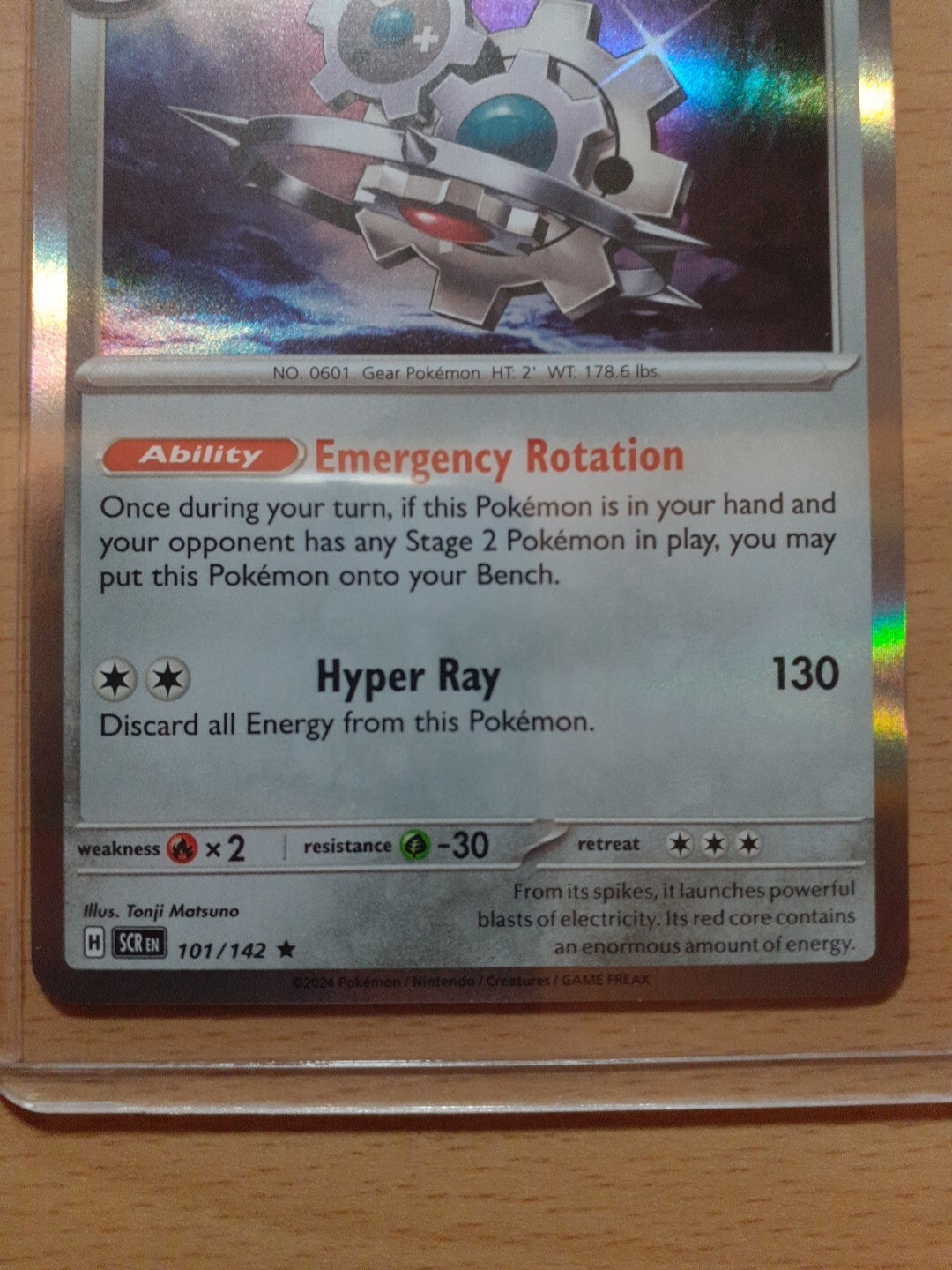 Klinklang – 101/142 – Holo Rare – Stellar Crown – Pokémon TCG