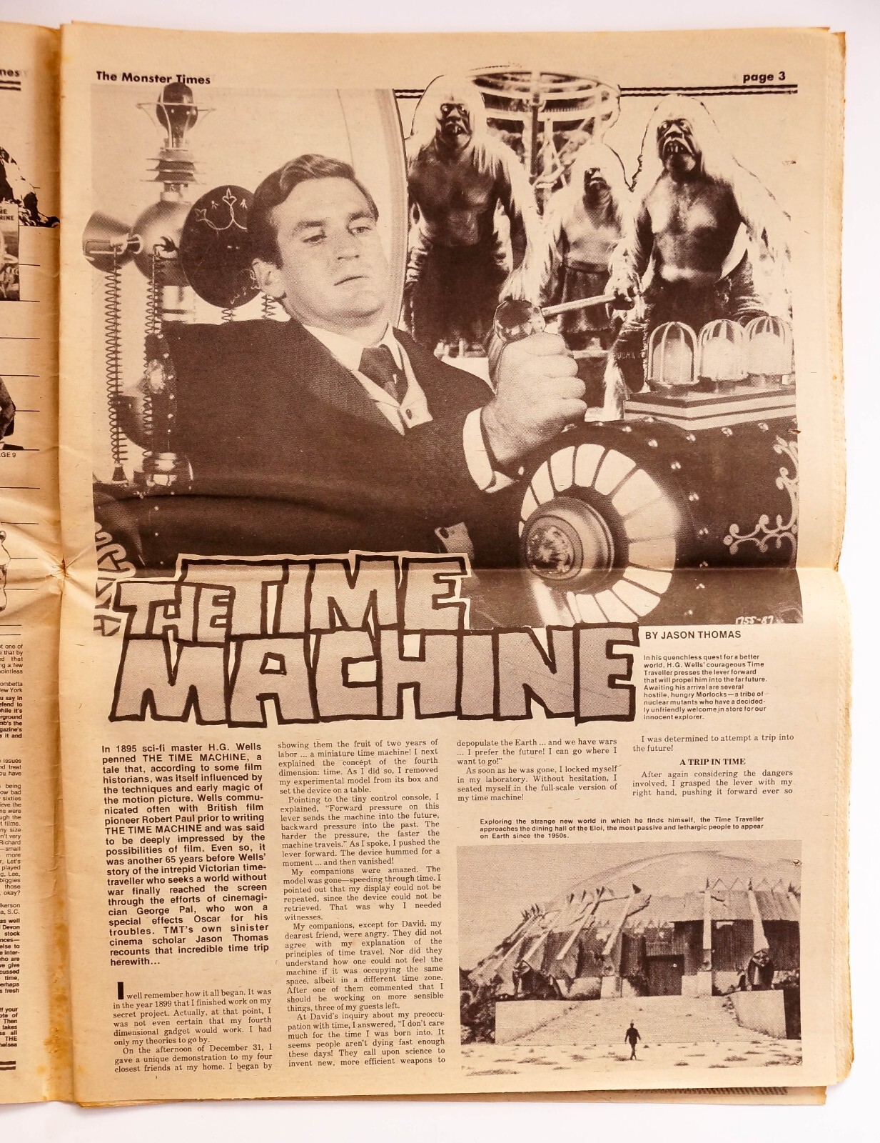 THE MONSTER TIMES #34 (1974) Horror Sci-Fi Fantasy newspaper Captain Kirk Speaks