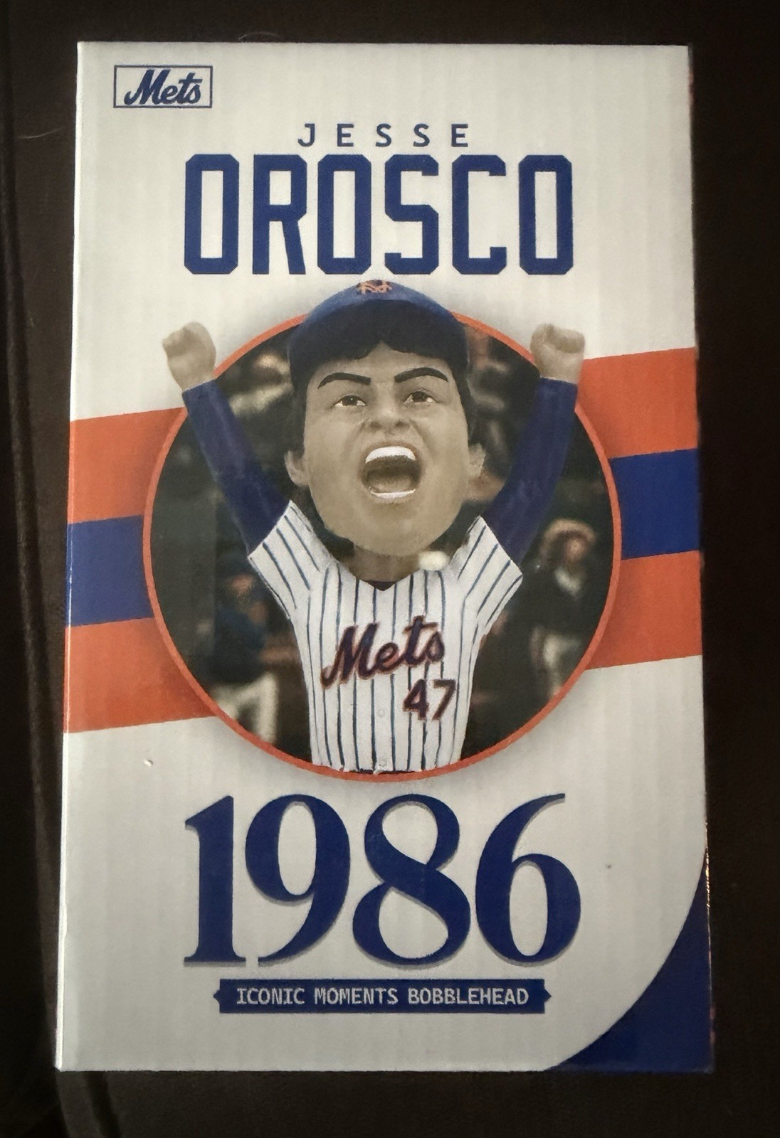 NY METS JESSE OROSCO BOBBLEHEAD SGA 1986 WORLD SERIES ICONIC MOMENTS 4/24/2026