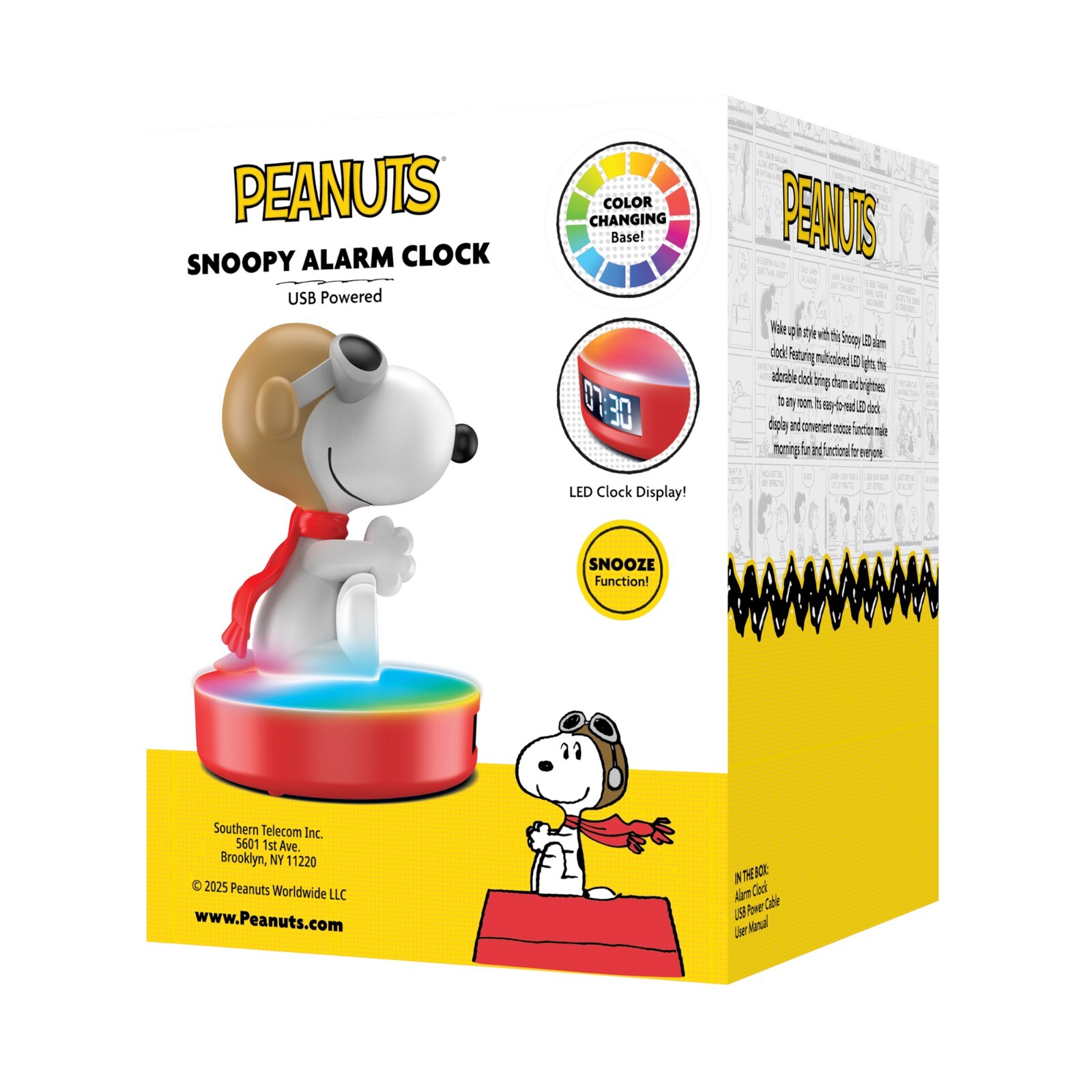Peanuts Snoopy Flying Alarm Clock