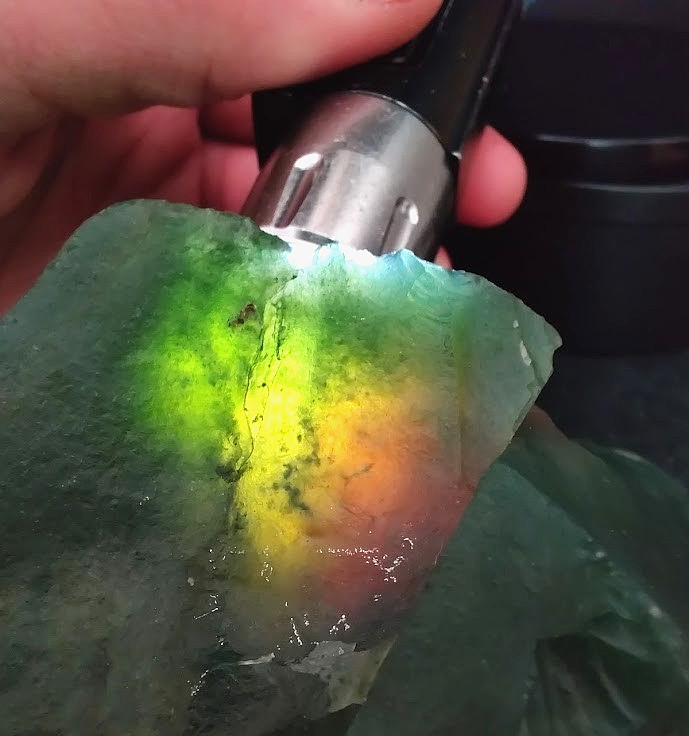 Translucent ‘Watermelon Agate’ Chalcedony 2.25lb (1kg) Display or Lapidary Rough