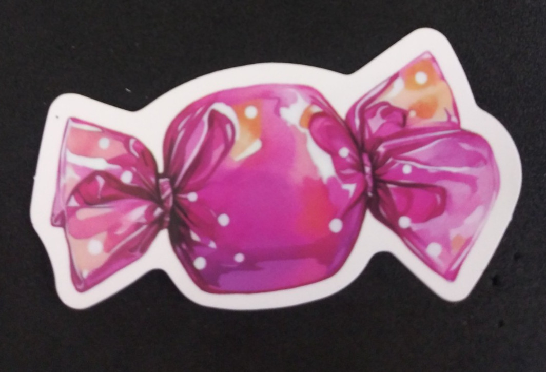 Bright Colorful Creepy Fun Halloween Sticker 1.38″ x 2.5″ (S)
