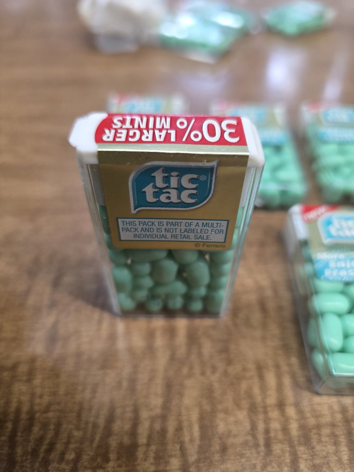 Tic Tac Mint Candy WINTERGREEN 5 Packs SEALED 1/2 oz Containers VTG 1990’s
