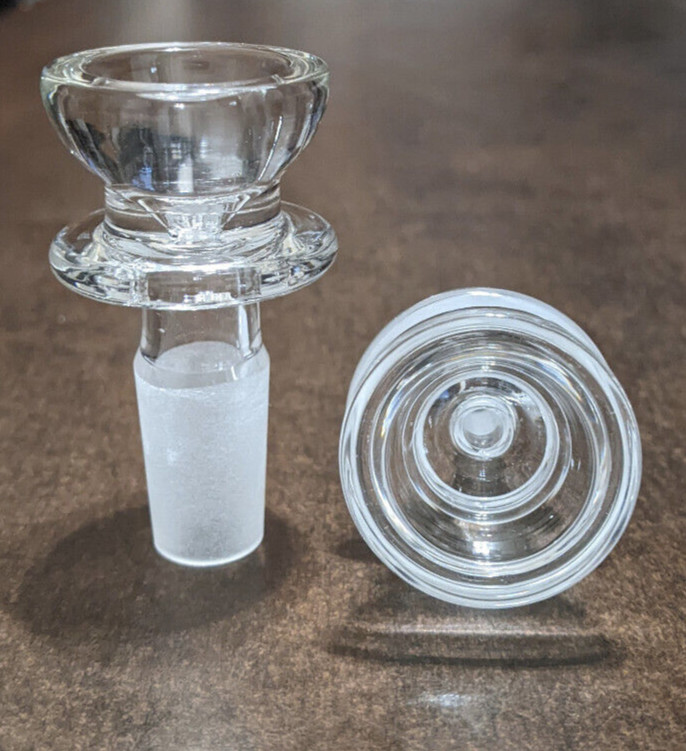 14mm Glass Round Slide BOWL Male for Glass Water Pipe Bong (1 – ONE)