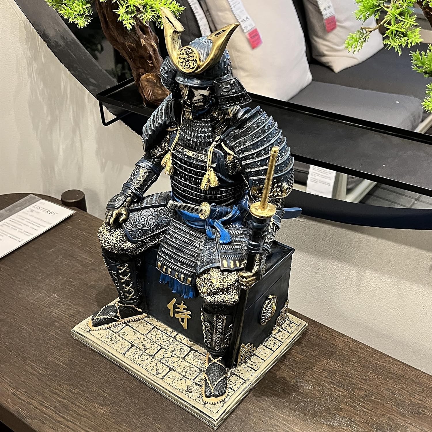 Medieval Ancient Samurai Undead Warrior Resin Statue Ornament Figurine Craft for