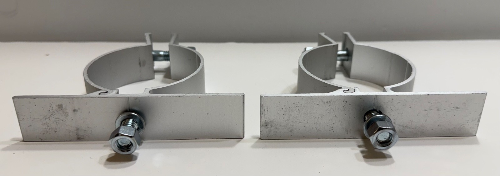 Pipe-Post Brackets to Mount Sign-2PK- 2 Brackets per PACK-Aluminum