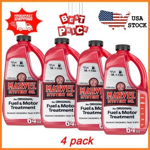 4 pack Marvel Mystery Oil – Automotive Additive Oil Enhancer and Fuel Treatment