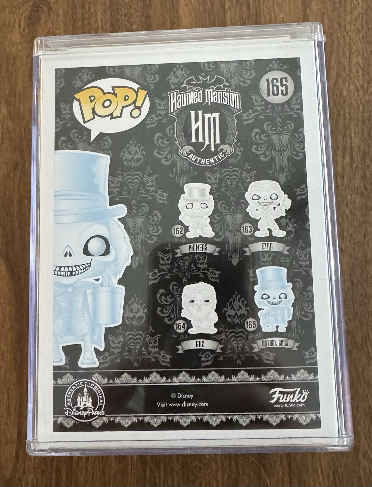 Funko Pop! Hatbox Ghost #165 Haunted Mansion SDCC 2016 Glow LE 1000