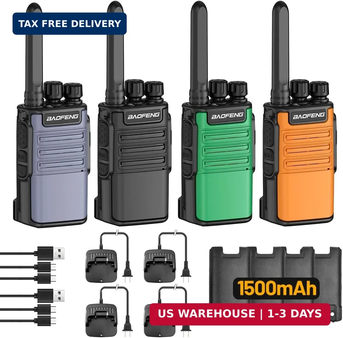 Walkie Talkies Long Range for Adults,Rechargeable Walkie Talkie FRS Radio Baofen