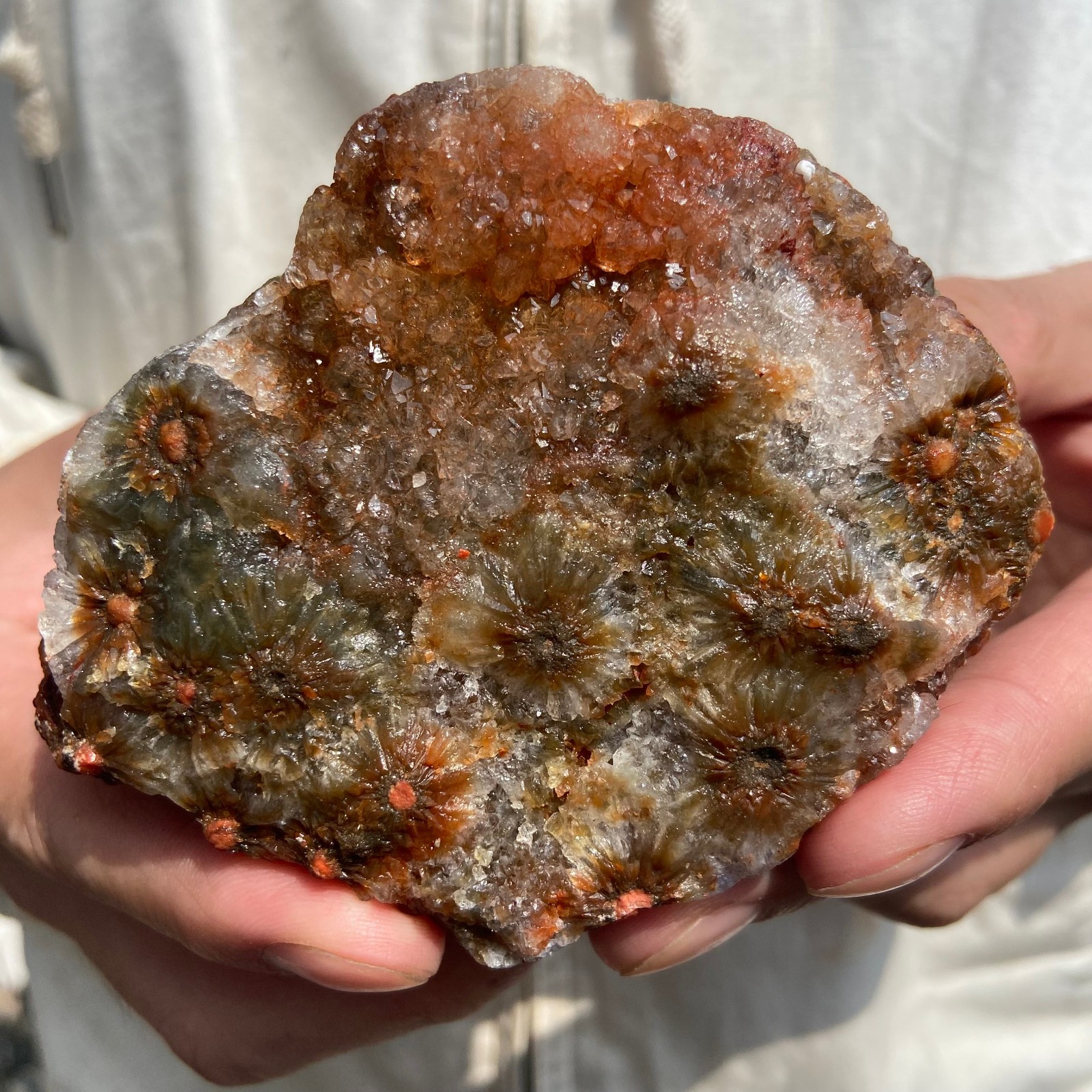 1.4lb Natural colourful ocean jasper raw stone crystal rough mineral specimen