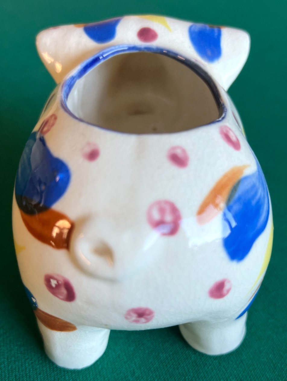 Vintage PIG PLANTER Occupied Japan #530 Hand Painted – 6L x 3-1/4W x 3-3/8H
