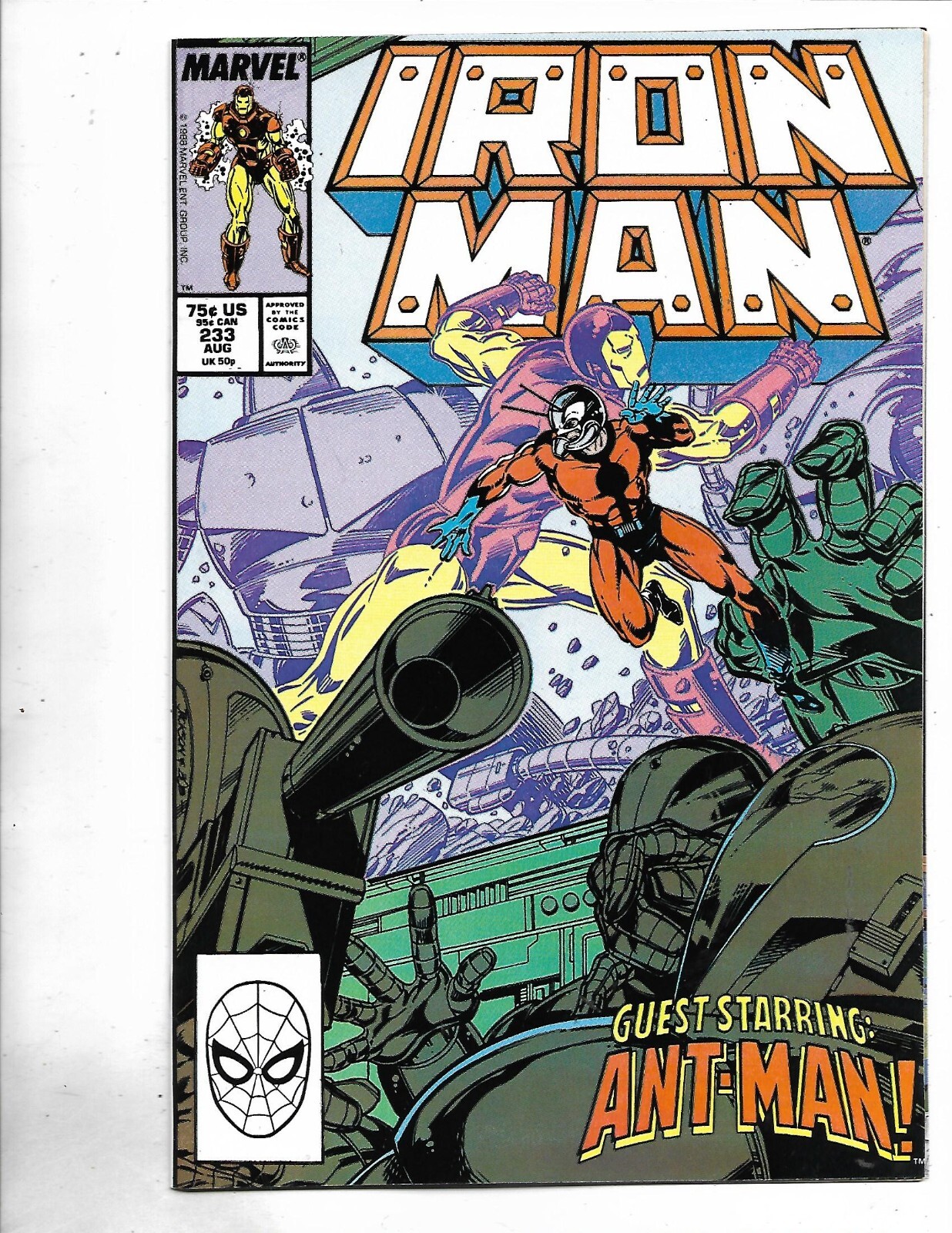 Iron man #233, 1988, 9.8, NEAR MINT/MINT, Ant man, Stan Lee era classic, Modern