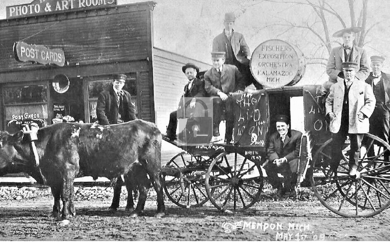 Fischers Exposition Orchestra Wagon Mendon Michigan MI – Reprint