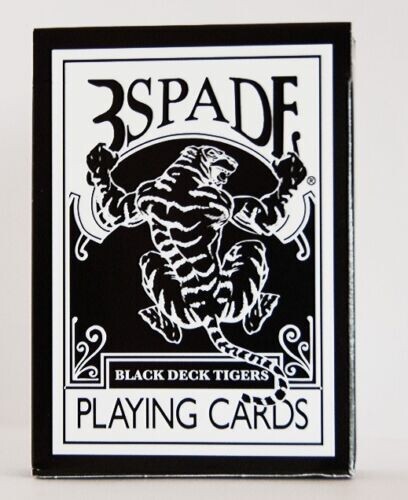 Bicycle Ellusionist GAFF DECK 3SPADE BLACK TIGER Playing Cards Magic Trick Delux