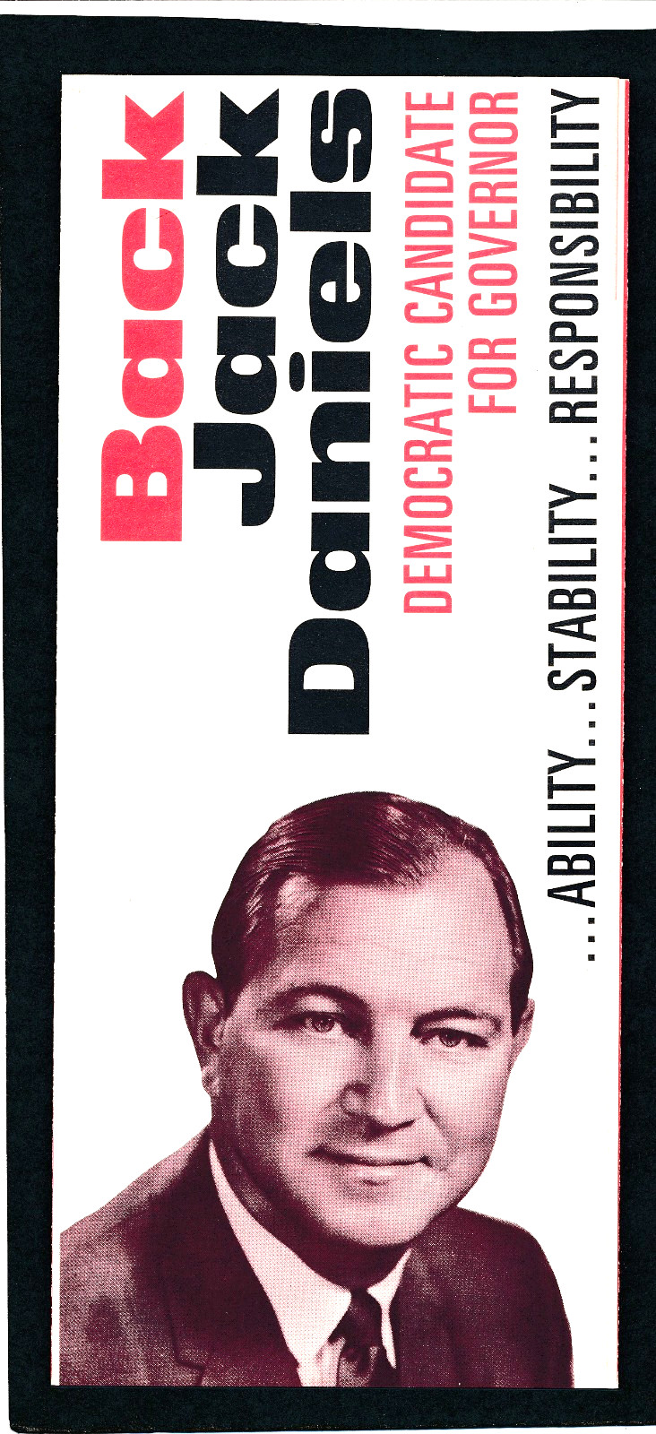 Jack Daniels for governor 1970 New Mexico NM brochure #38