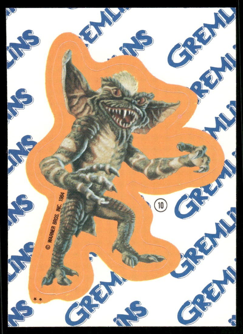 Gremlins 1984 Movie Topps Sticker Card #10 (NM)
