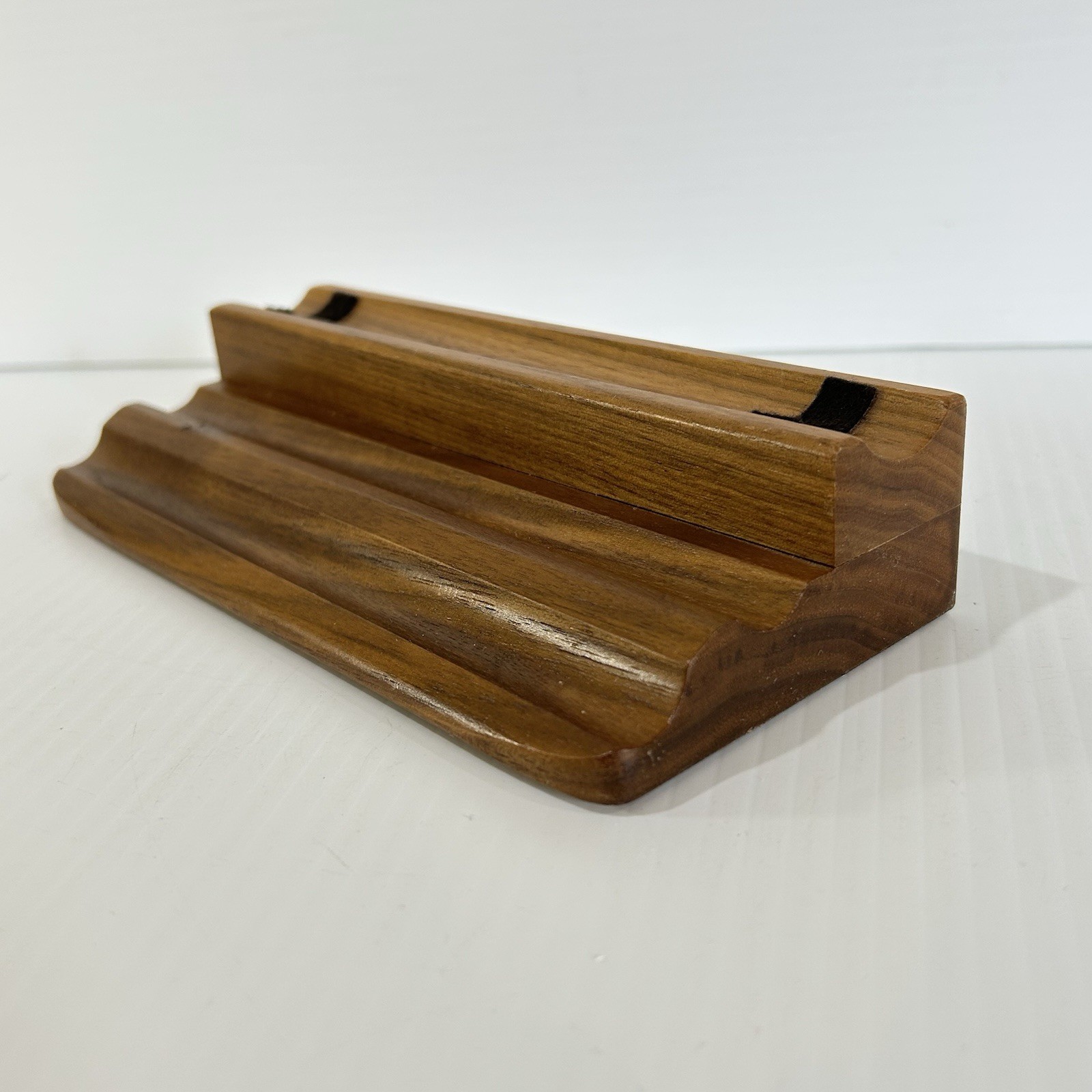 Wood Stand Only* Kaleidoscopes By Sheryl Koch 1996 Vintage Display 7.5″ Long (A)