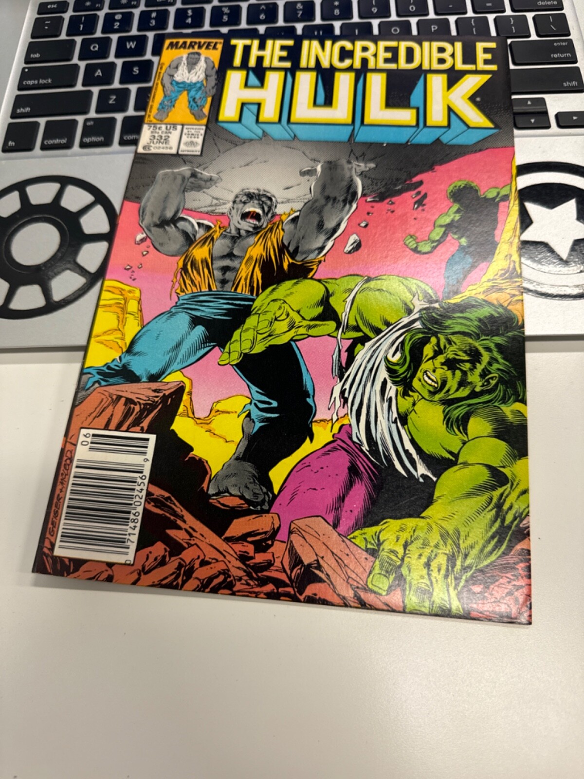 HULK #332 Todd McFarlane artwork (1987) – 9.2 NEAR MINT- (MARVEL)