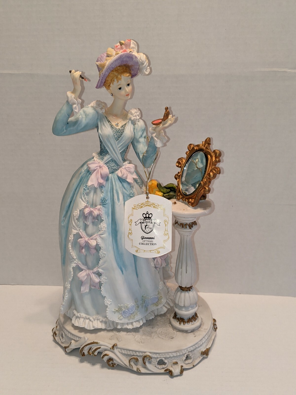 RARE Turtle King Giovanni Giftware Collection Lady in Mirror Figurine 13″ *NEW*