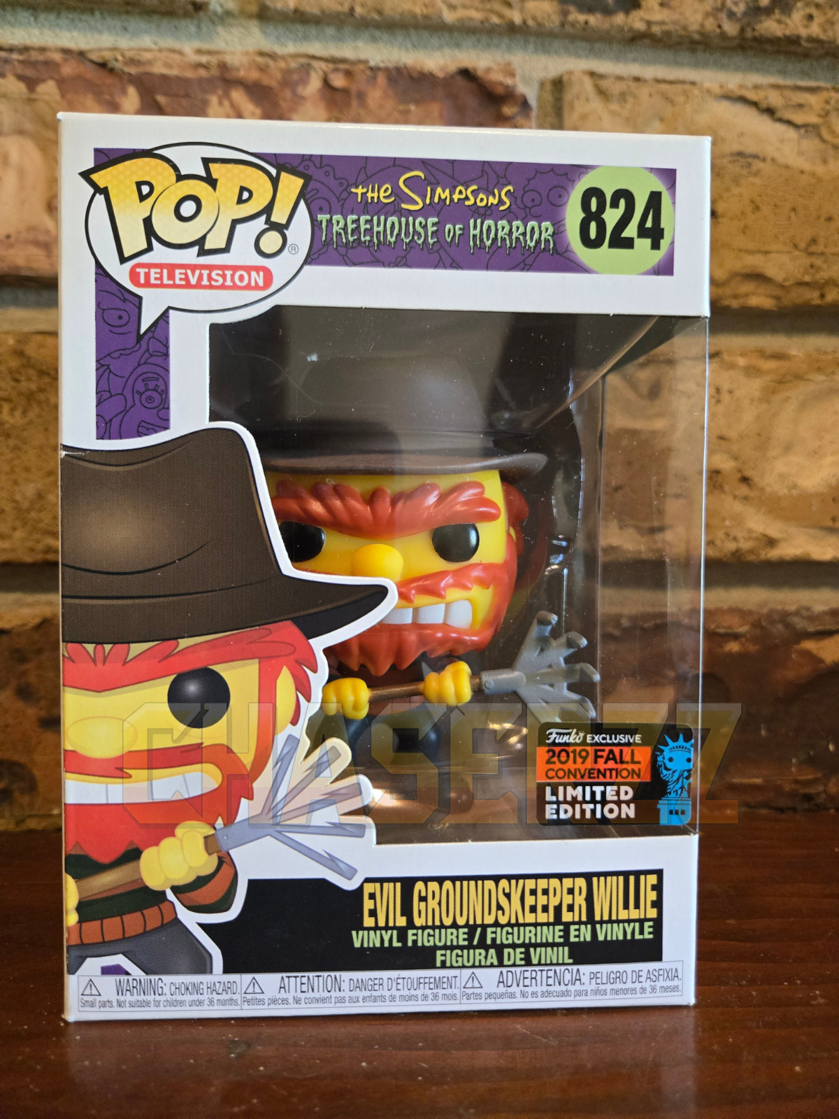 Simpsons Treehouse Of Horror Evil Groundkeeper Willie 2019 NYCC Funko Pop! 824