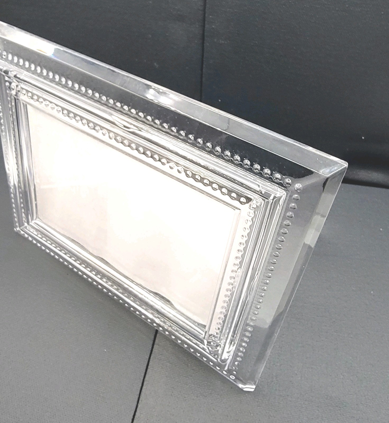 Miller Rogaska Clear Crystal Picture Frame For 5″x 4″ Photo Portrait &Landscape