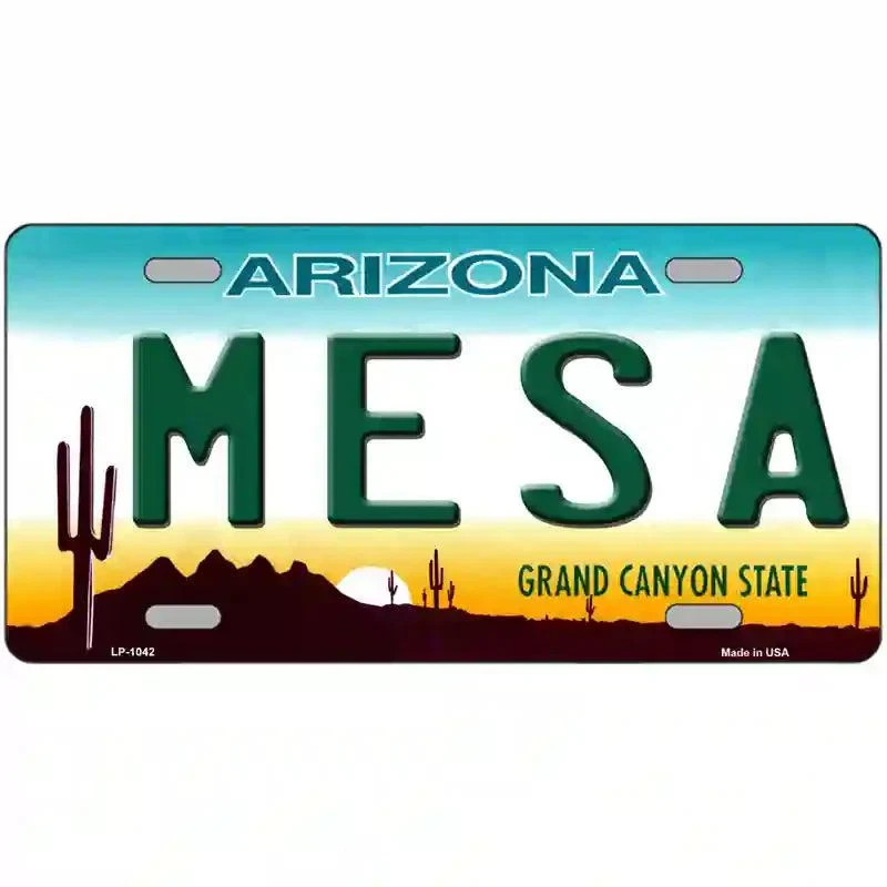 Mesa Arizona Metal Novelty MINI Plate Size Tag Sign Car Truck Wall Home