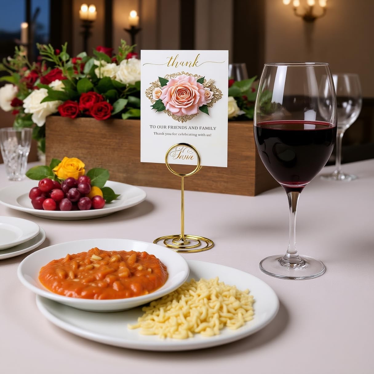 Table Number Holders, Simple Sign Stand Place Card Holder