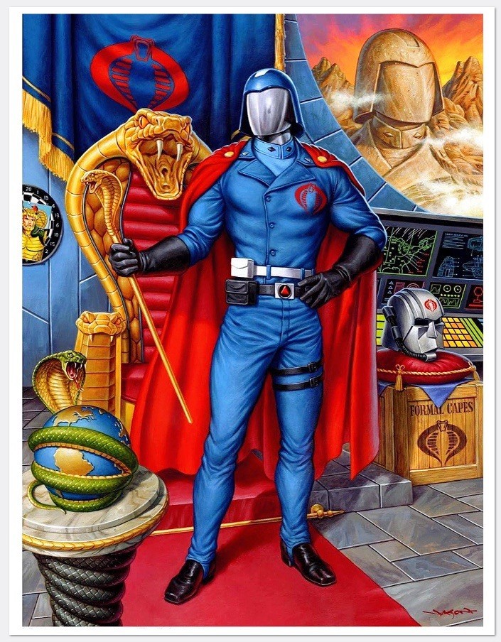 GI Joe Cobra Commander SDCC Exclusive 2 Poster Set 8.5 X 11