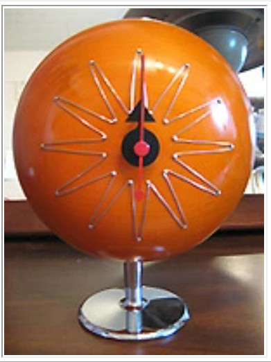 George Nelson Pill Clock Reproduction Mid-Century Modern Table Desk Clock Decor