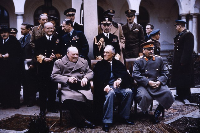 Yalta Conference Group Photo – Stalin Churchill Roosevelt – 5 x 7 in Photo Print