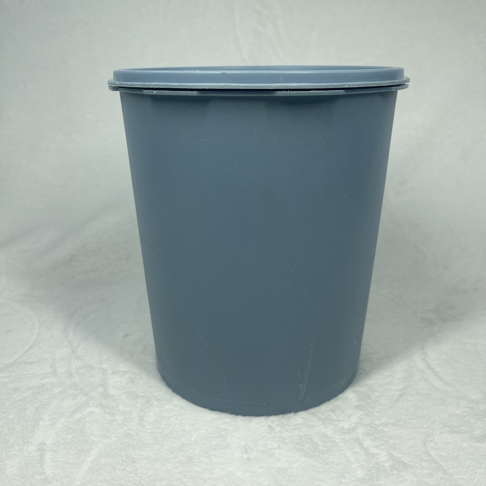 VTG Tupperware Servalier Canister Set 4 Blue Gray Nesting 805 807 809 811
