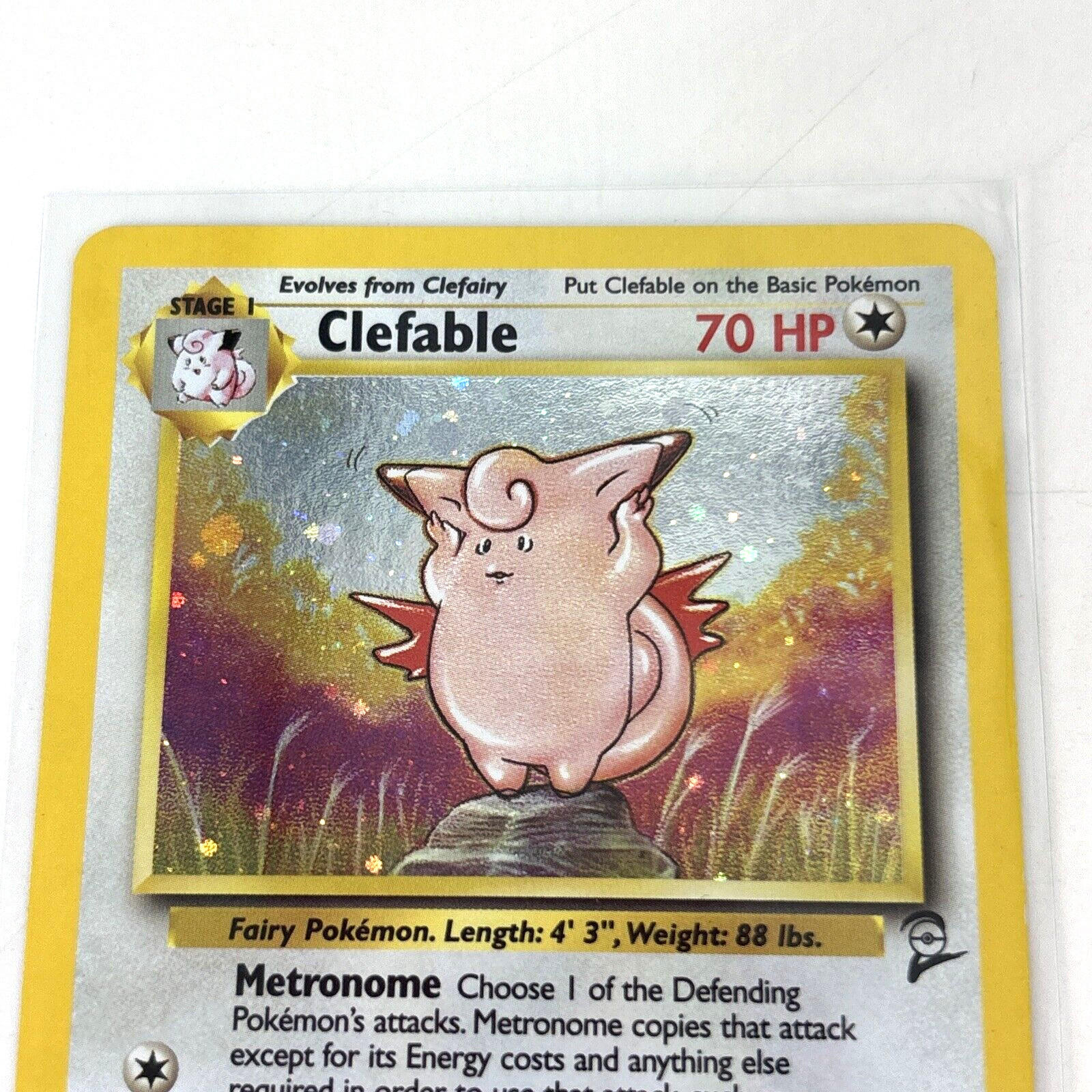 NM Clefable 5/130 Holo 1999 Base Set 2 WOTC Pokemon TCG