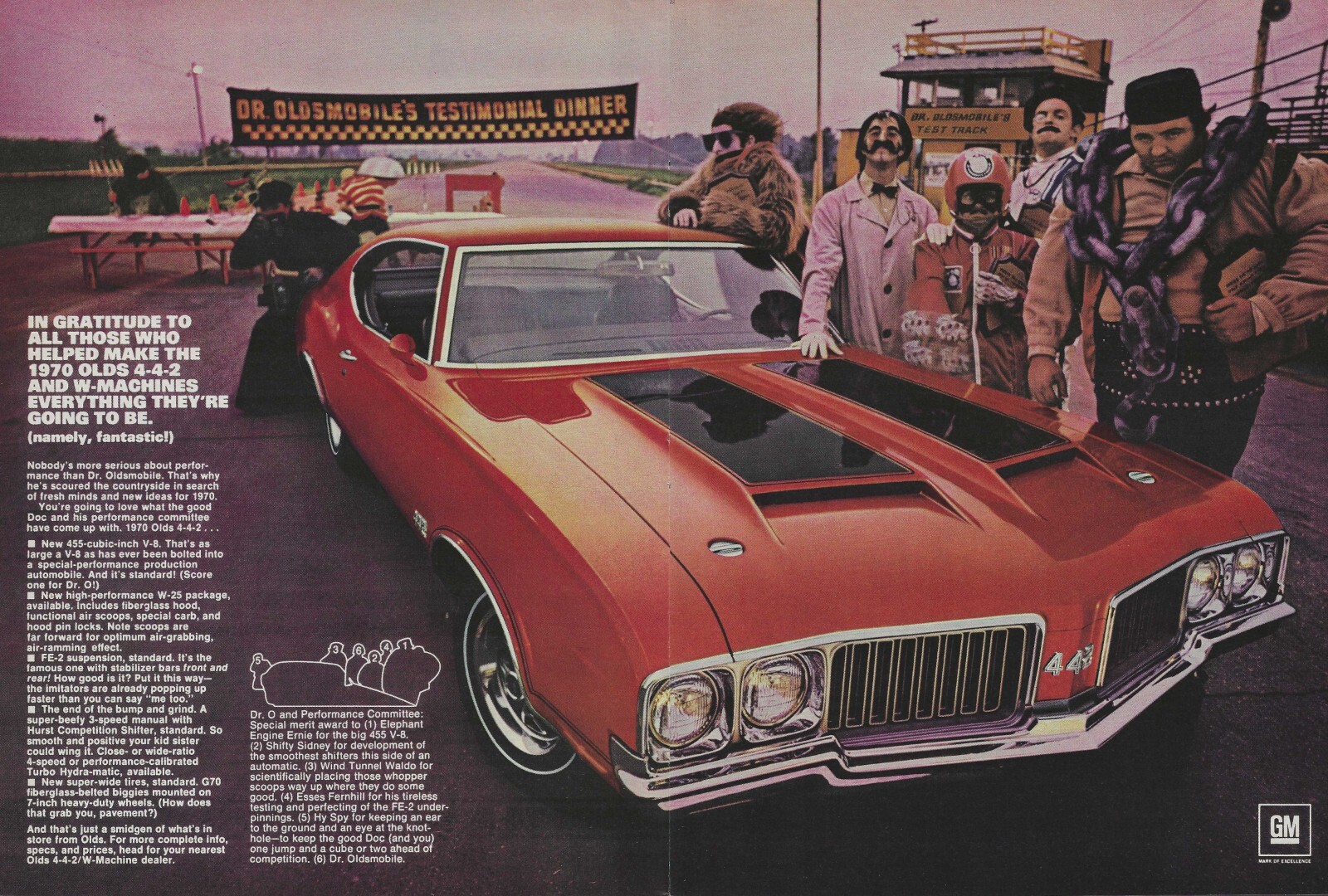 1970 Olds 442 Ad Oldsmobile Cutlass Vintage Magazine Advertisement 455 W-25 Red