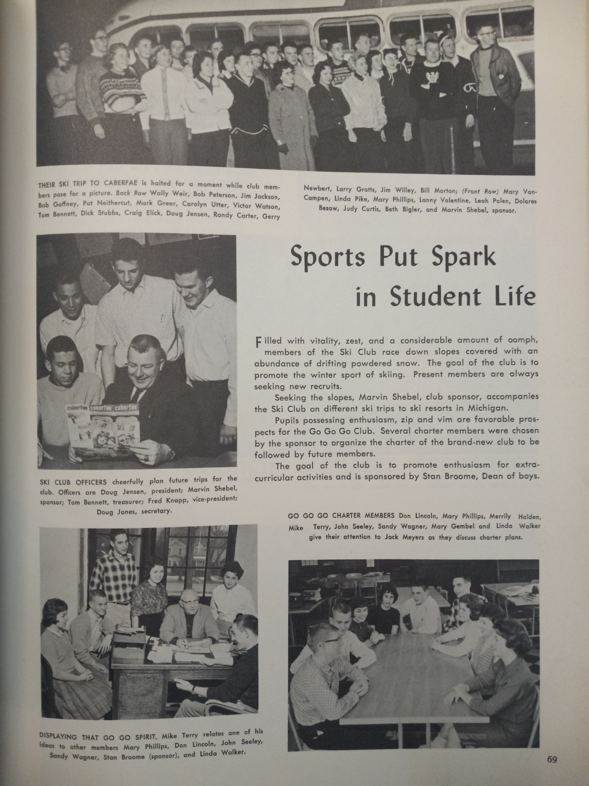 1960 Flint Central High School Yearbook Prospectus Michigan MI