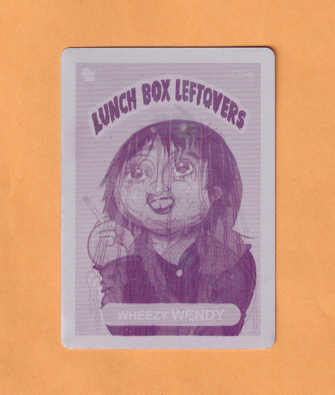 LUNCH BOX LEFTOVERS Series 15 – 129e WHEEZY WENDY – MAGENTA PRINTING PLATE – 1/1