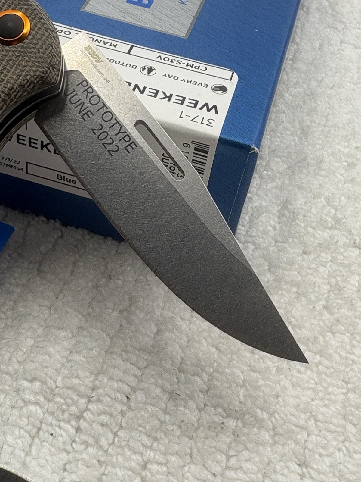 Benchmade 317-1 Weekender Prototype June 2022 Slip Joint Made In USA New In Box