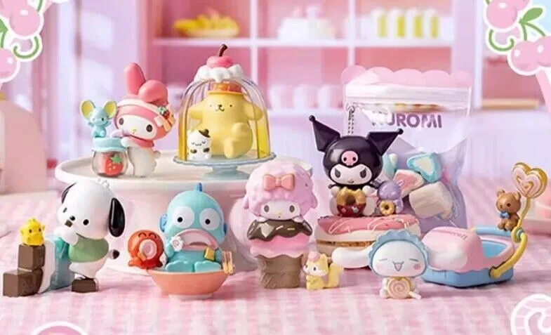 Sanrio Characters Colorful Food Series Figure Blind Box Open Confirmed 3″H